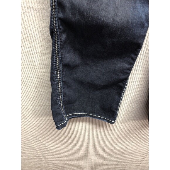 Silver Womens Jeans Size 18" W30/L31 Western Glove Works Dark Wash Distressed - Picture 2 of 16